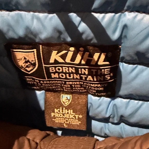 Kuhl spyfire Charcoal Puffer Jacket for Men, size L - Picture 2 of 6